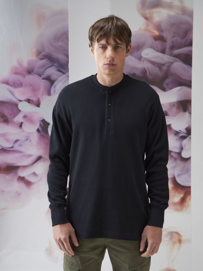 FLEECE BURDEOS NEGRO