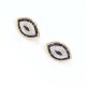 Caravanas en oro 18k , zafiros y brillantes Caravanas en oro 18k , zafiros y brillantes