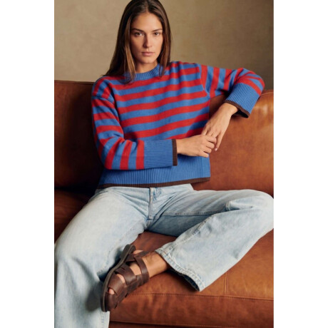 Sweater Rayado Rojo