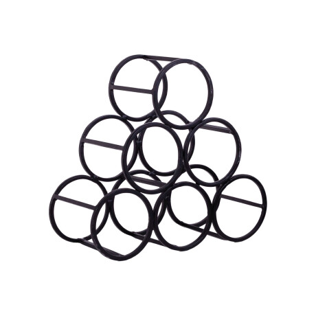 RACK DE VINO 39869, NE NEGRO METAL 39869