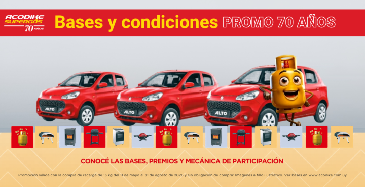 Bases y condiciones Promo 70 años