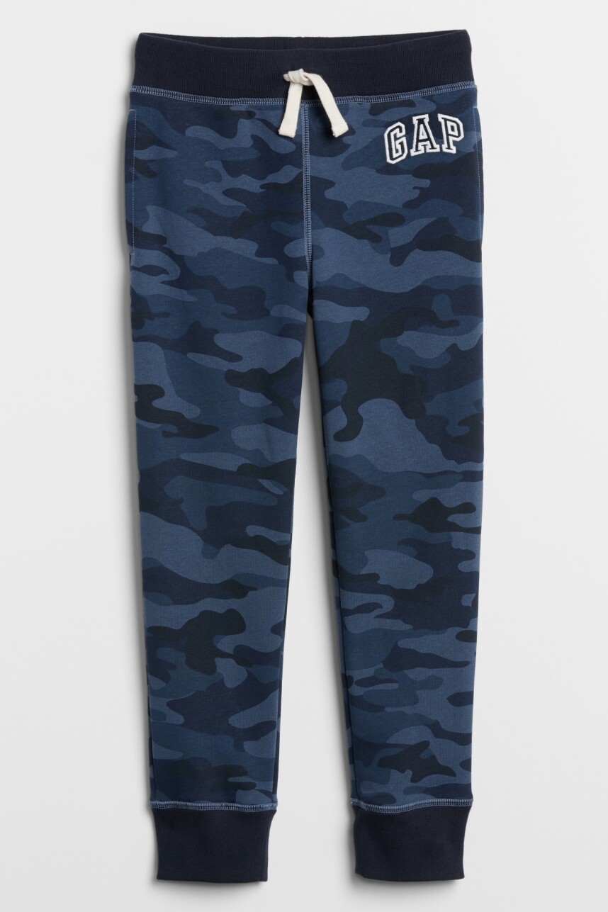 Pantalón Deportivo Logo Con Felpa Gap Niño Blue Camo