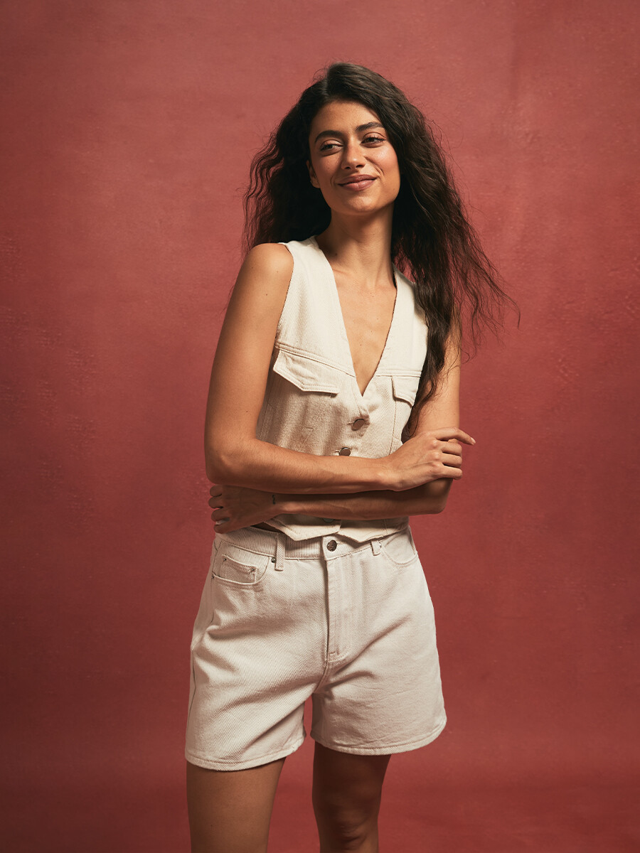 SHORT MACEIO - CRUDO 