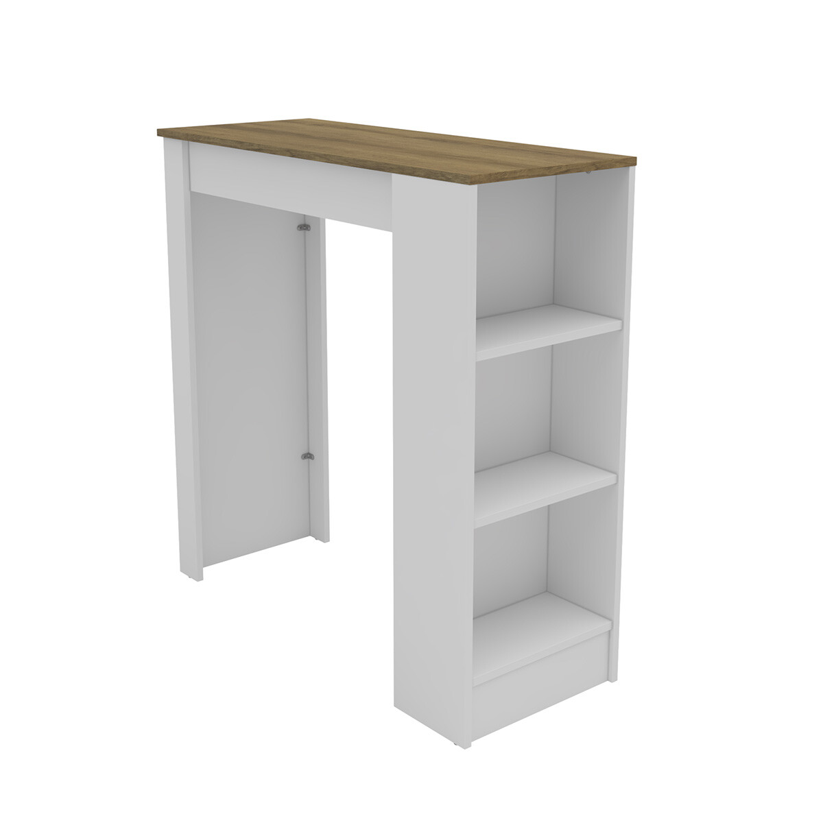 Isla/ Desayunador De Cocina Bologna Color Blanco/miel 