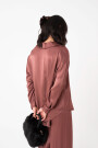 CAMISA DE TEJIDO ARRUGADO Violeta