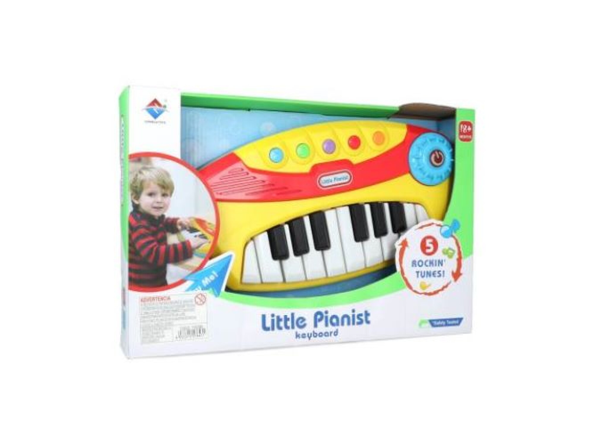 Piano Teclado Infantil Little Pianist Músicas Variadas Verde no Shoptime
