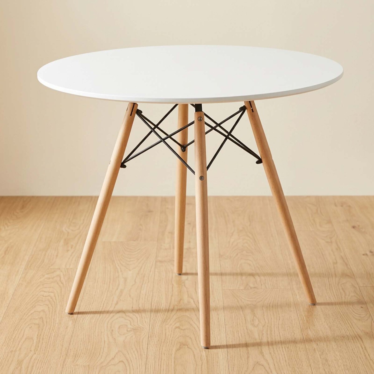 MESA DE COMEDOR - MDF-Y-MADERA BLANCO EAMES 