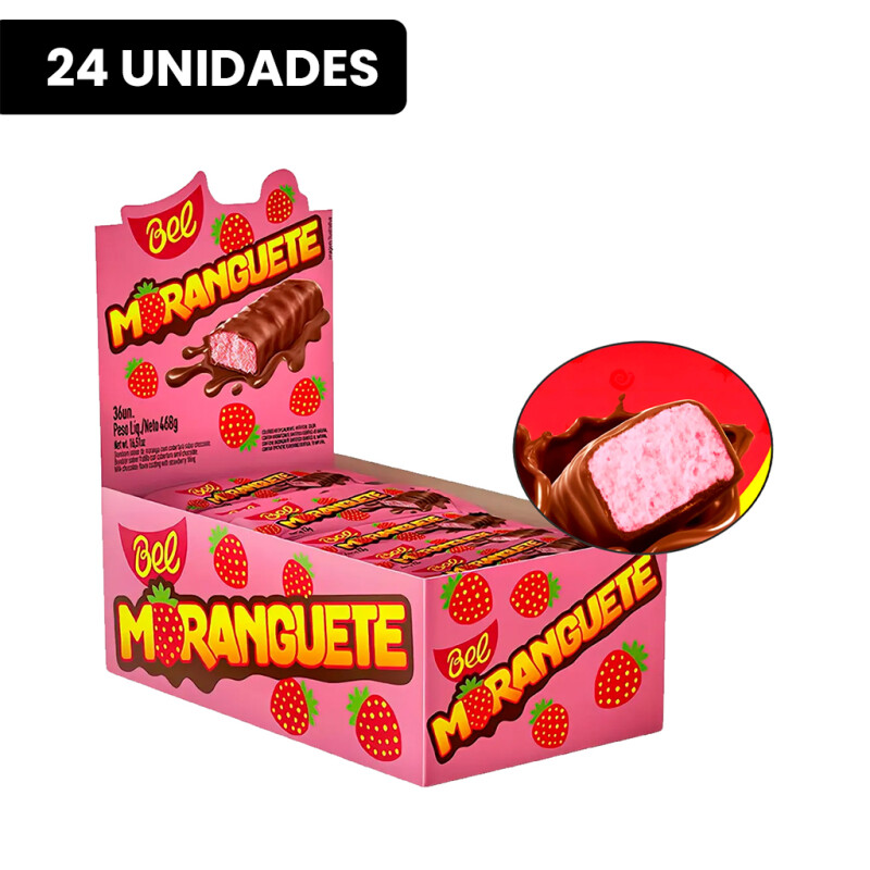 Bombones De Frutilla Moranguete Bel - 24 Unidades Bombones De Frutilla Moranguete Bel - 24 Unidades