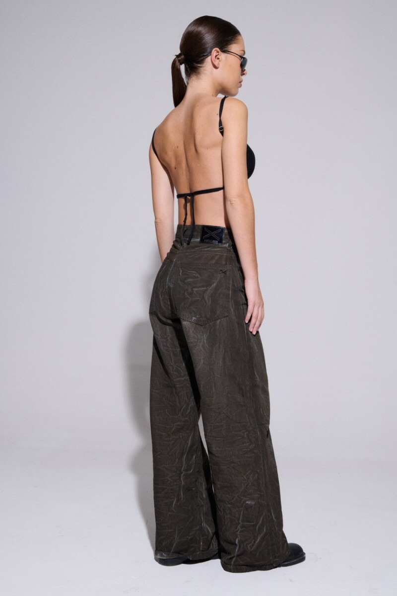 Jean Over Baggy Art Broken Marron