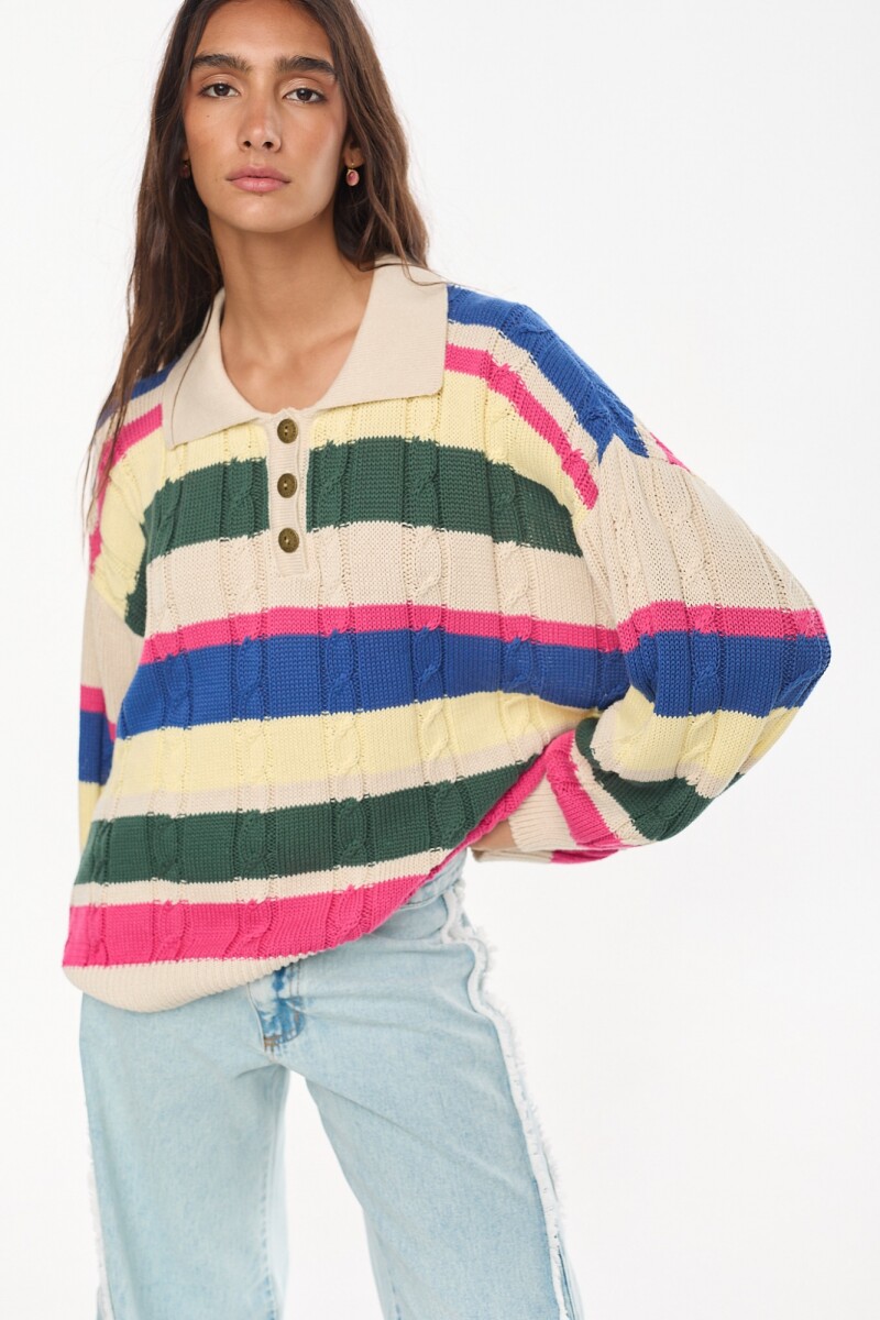 Sweater Sugus - Combo Rosa 