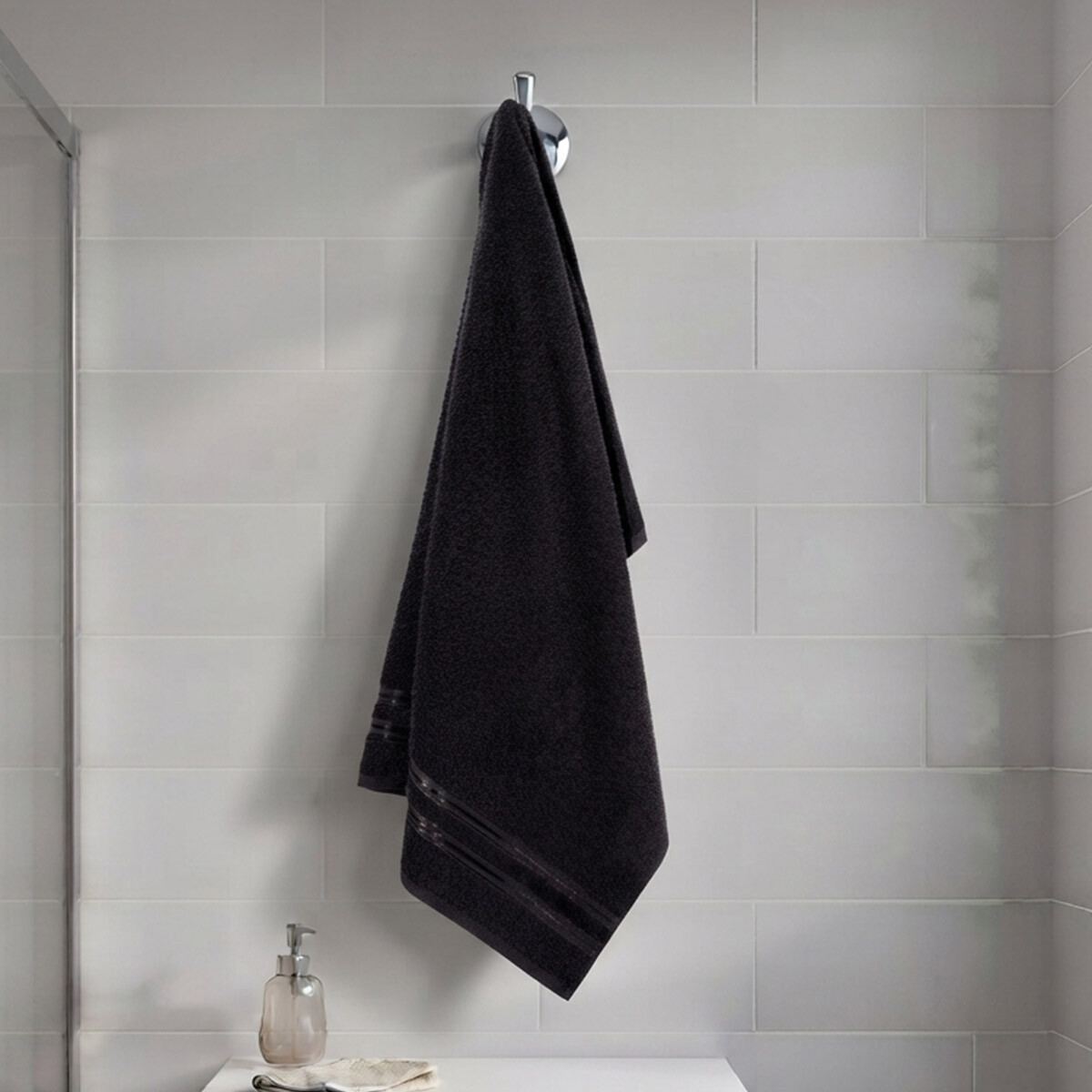 Toalla Mano Dohler Dueto 50 x 70 cm 100% Algodón - NEGRO 