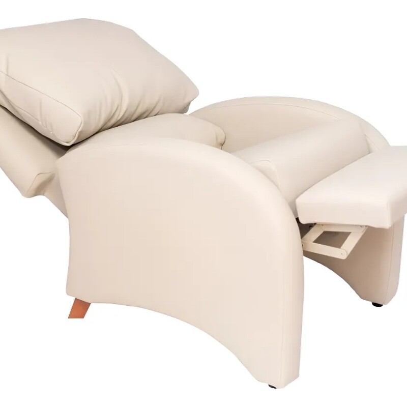 Poltrona Reclinable Manual -Tapizado Sintético color Perla Poltrona Reclinable Manual -Tapizado Sintético color Perla