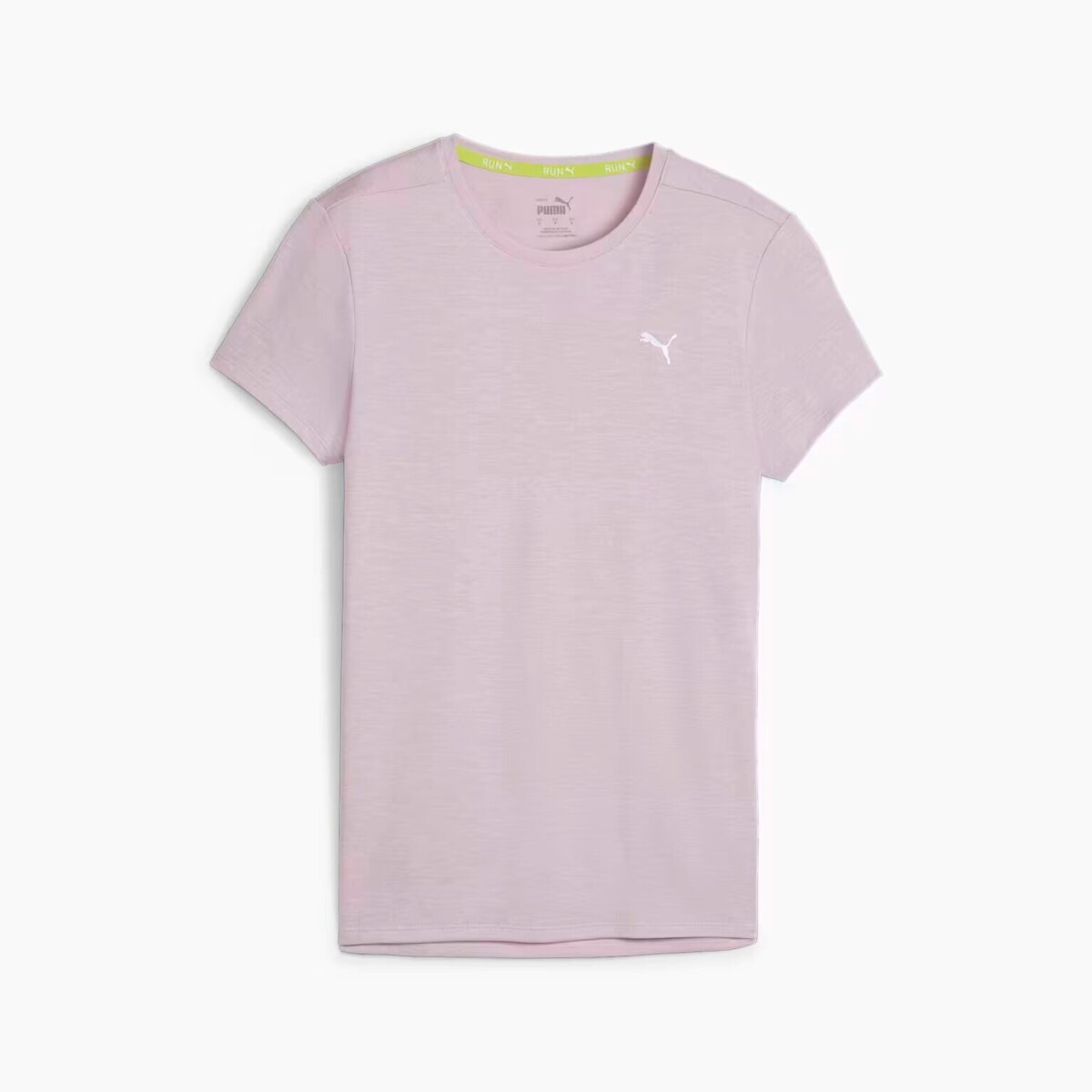 RUN HEATHER TEE - Rosado 