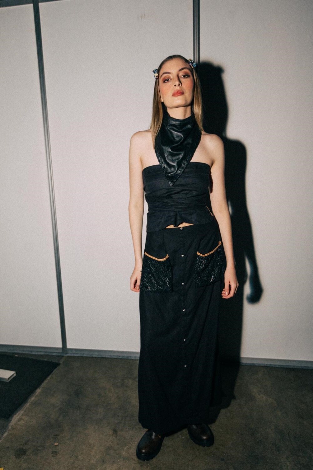 Pocket Skirt Negro