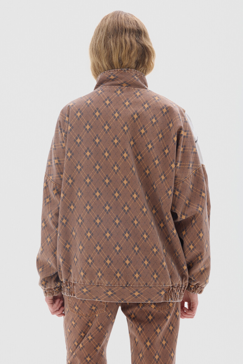 Campera Olímpica Print Brown