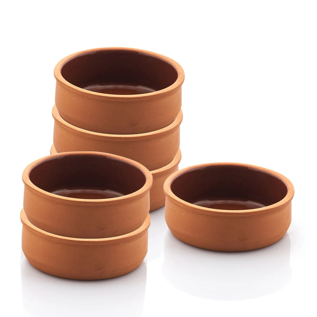SET 6 BOWLS TERRACOTA D12x4CM 250ML 