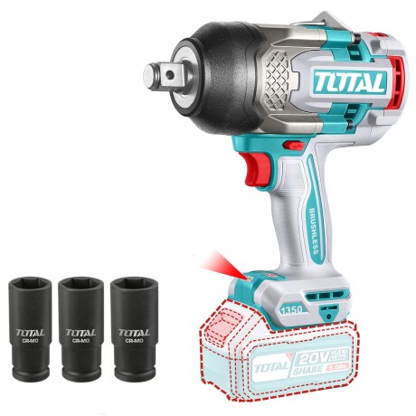 Llave De Impacto 3/4" 1350Nm Inalámbrica A Batería 20v Llave De Impacto 3/4" 1350Nm Inalámbrica A Batería 20v