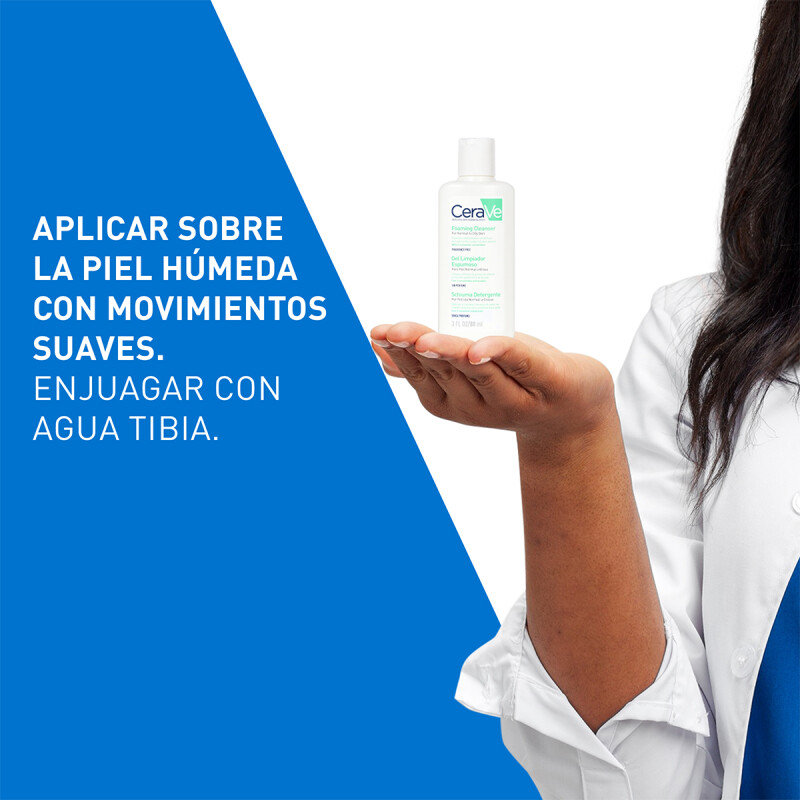 CERAVE GEL LIMPIADOR ESPUMOSO 88 ML – Limpieza facial para piel normal a grasa CERAVE GEL LIMPIADOR ESPUMOSO 88 ML – Limpieza facial para piel normal a grasa