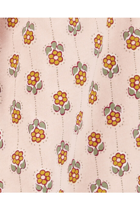 Monito de algodón con volados diseño floral Sin color