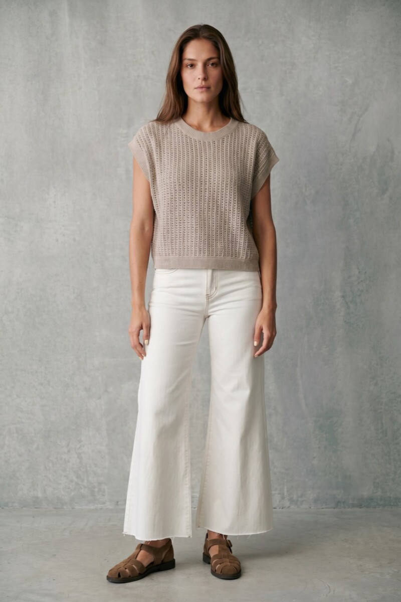 Chaleco Lurex Gris