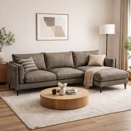 SOFA CON CHAISE PATAGONIA Gris - DERECHO