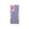 Protector rígido Samsung Galaxy A52 transparente con bordes color rosa Protector Rígido Samsung Galaxy A52 Transparente Con Bordes Color Rosa