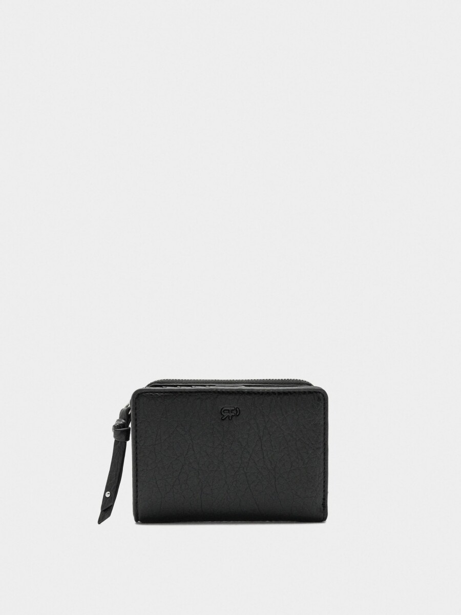 Cartera Efecto Craquelado negro