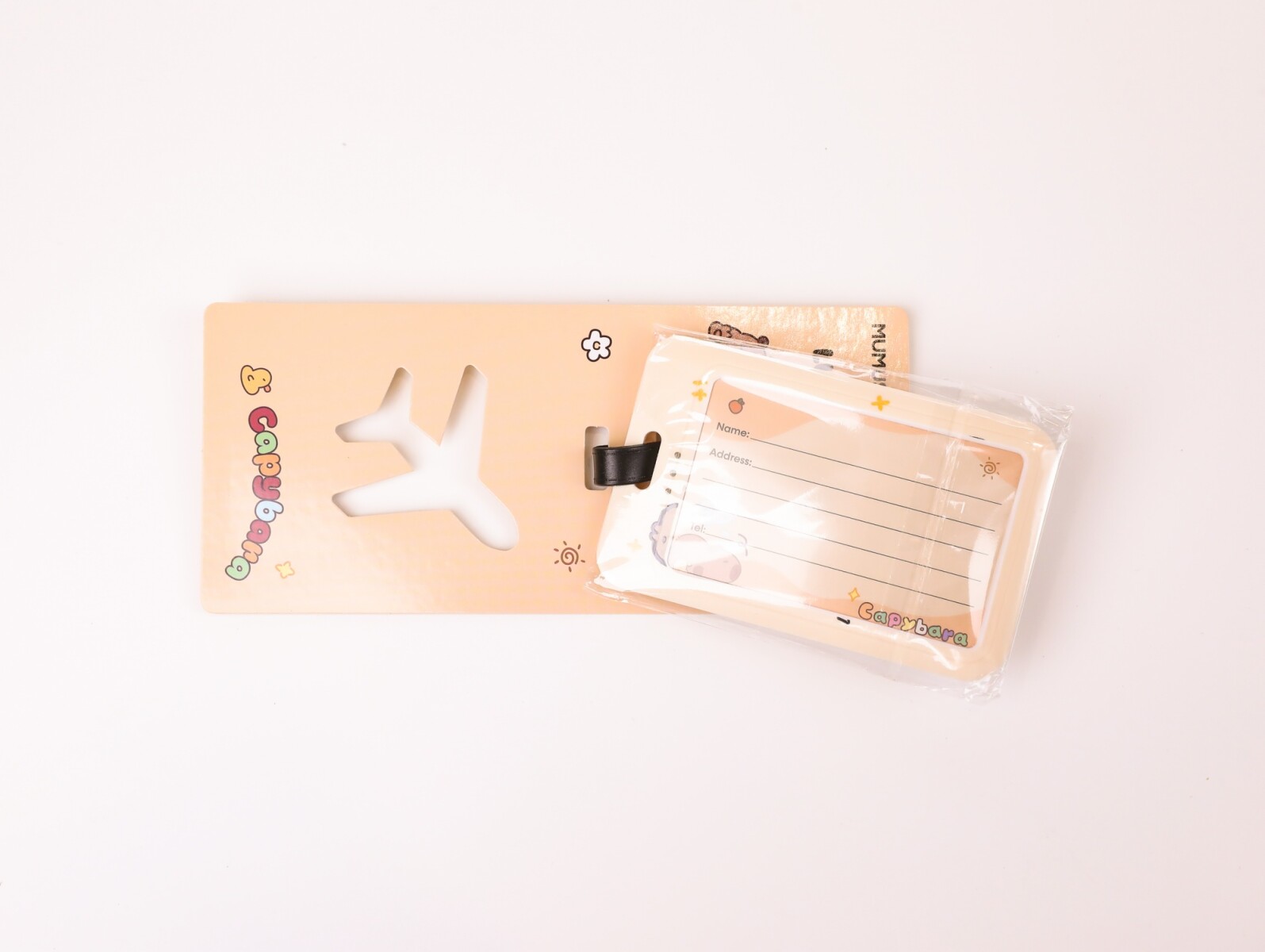 ETIQUETA DE EQUIPAJE DE CAPIBARA (ESTILO C) 