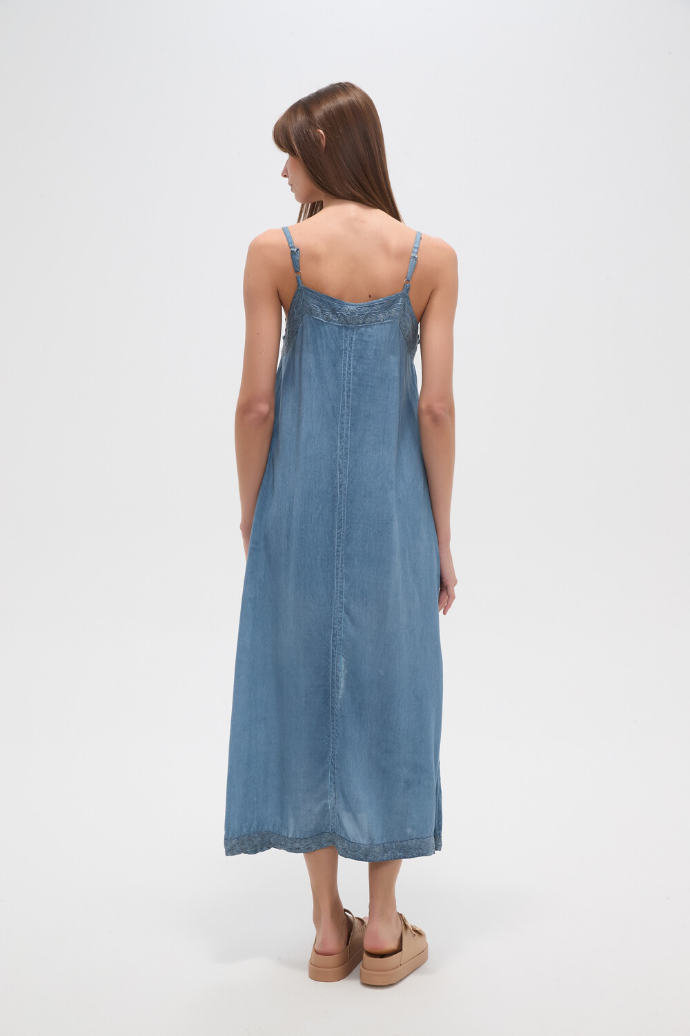 Vestido Aldrin Azul Piedra