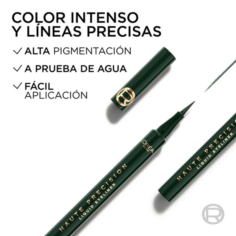 Delineador De Ojos Líquido L'oreal Haute Precision Green Delineador De Ojos Líquido L'oreal Haute Precision Green