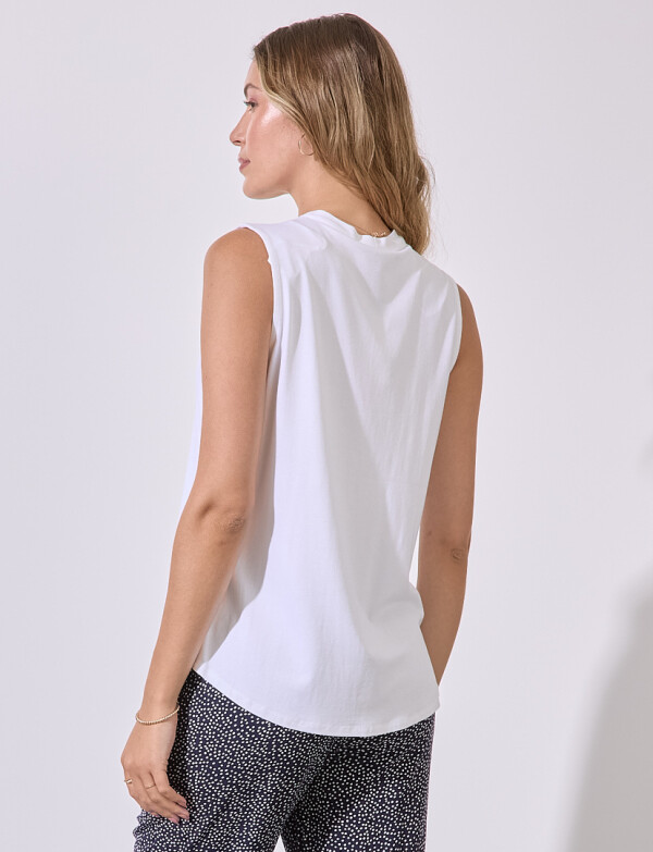 Musculosa Escote V BLANCO