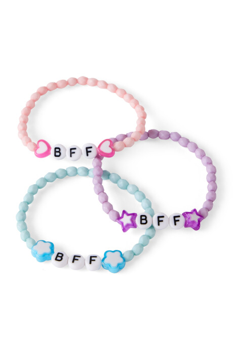 Pack tres pulseras de la amistad Sin color