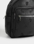 Mochilas Urbanas Mochila De Cuerina Con Relieve - Negro