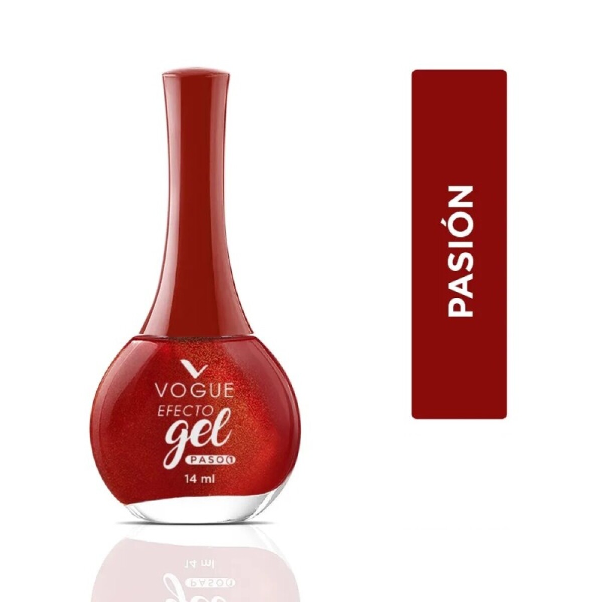 Vogue Esmalte Efecto Gel Pasión 14 ml | Color Intenso con Brillo de Larga Duración 