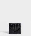 Billetera Puffy Con Solapa Negro