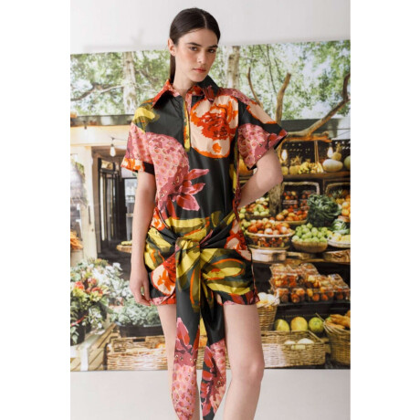 Pre Venta Vestido Kiwi Print Multifruit