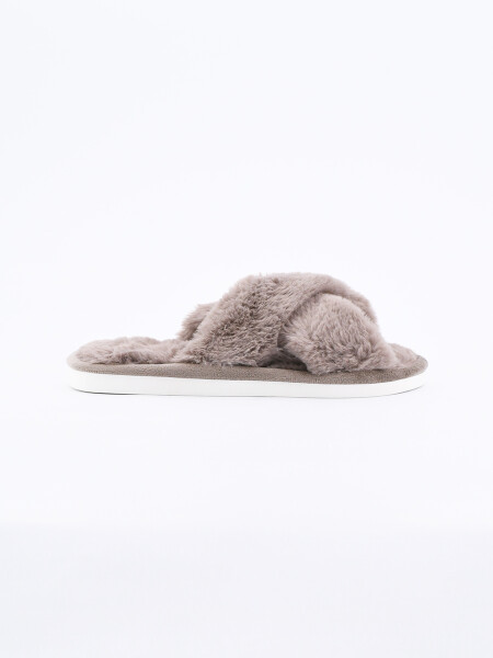 PANTUFLA MILI MARRON
