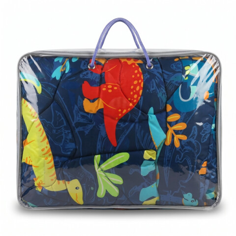 Acolchado 1 Plaza Doble Faz Microfibra Térmico 150 x 230cm Dinosaurios - Stegosaurus Acolchado 1 Plaza Doble Faz Microfibra Térmico 150 x 230cm Dinosaurios - Stegosaurus
