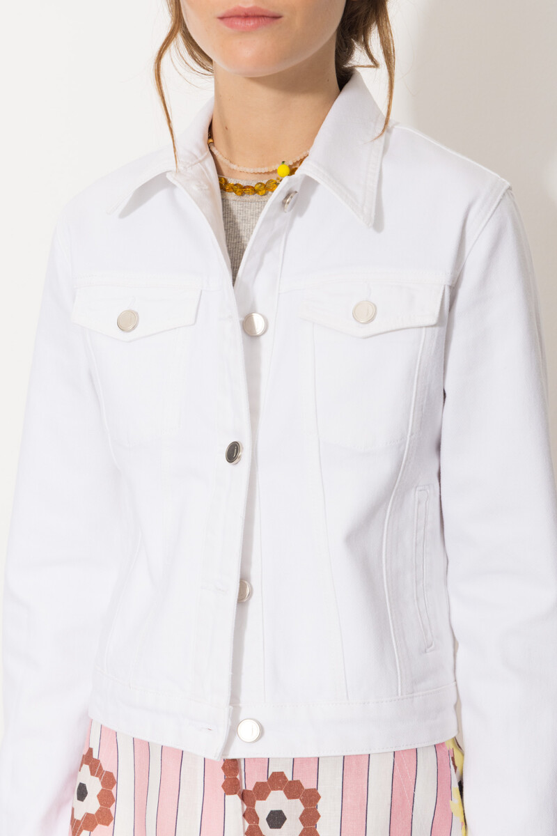 CAMPERA TRUCKER WHITE Blanco