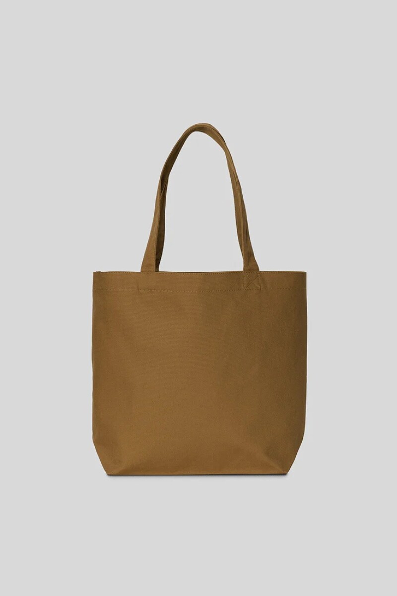Canvas Graphic Tote Marron