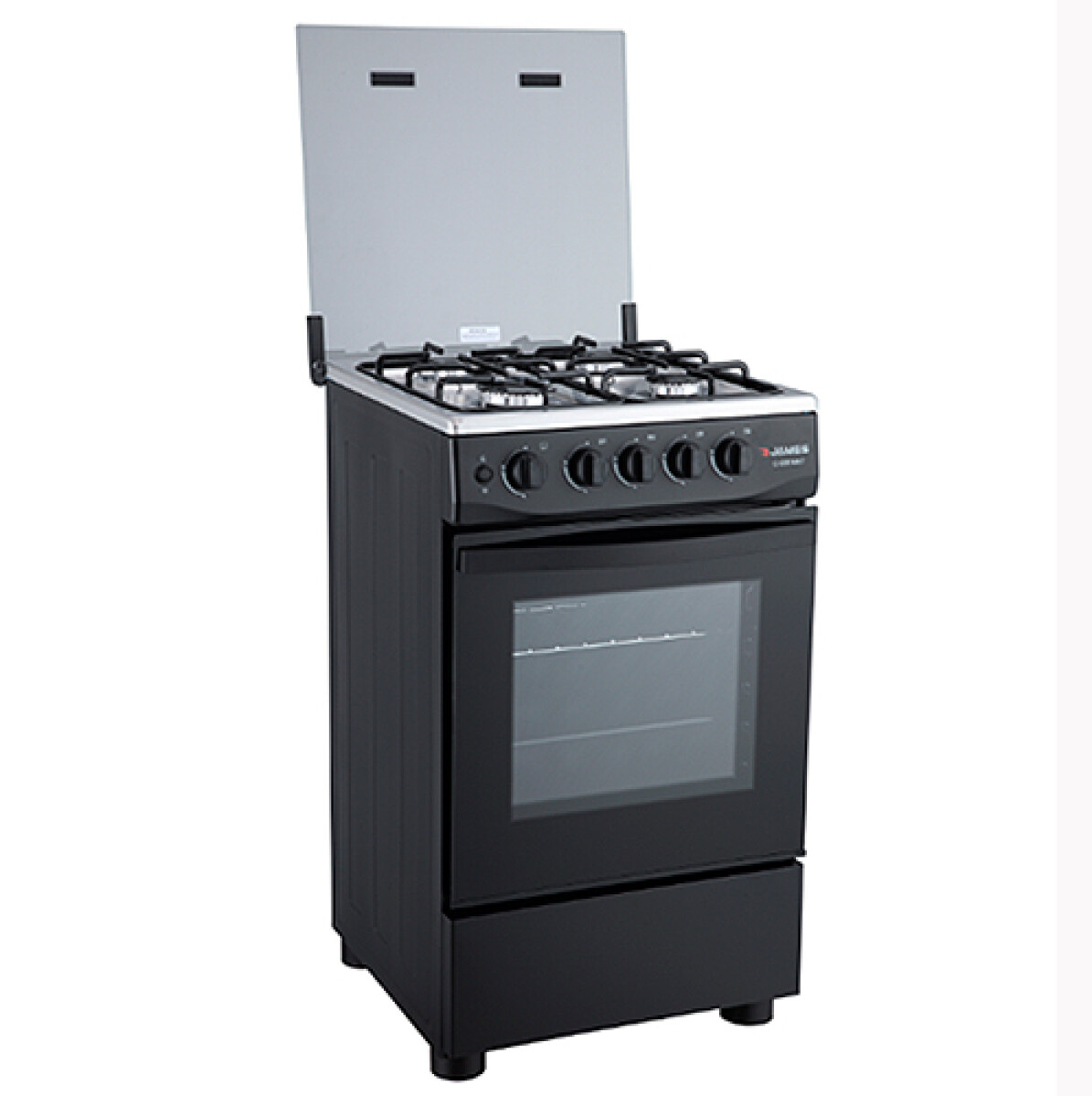COCINA JAMES C 506 MNT - Negro -Mesada Acero 4H - Sin color 