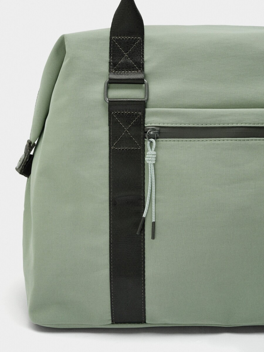 Bolso De Fin De Semana De Nylon verde