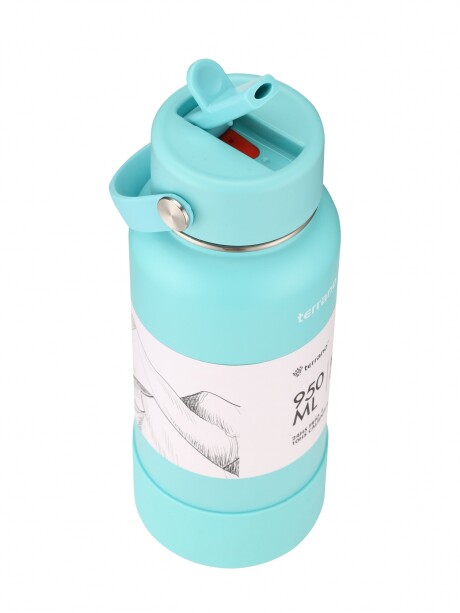 Botella Térmica con Pico 950mL. Turquesa