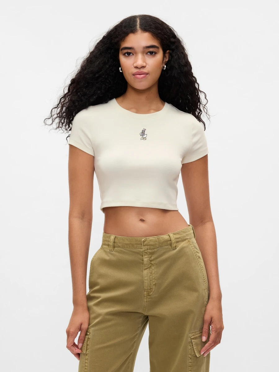 Remera Top Minnie Mujer - Ivory Frost 