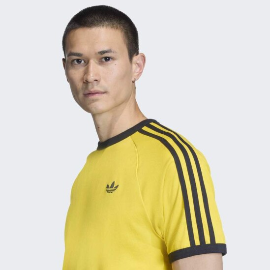 Remera Adidas 3 Rayas Amarillo