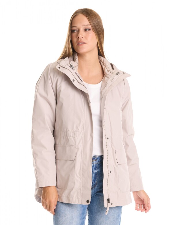 Campera Abrigo 3 En 1 BEIGE CLARO