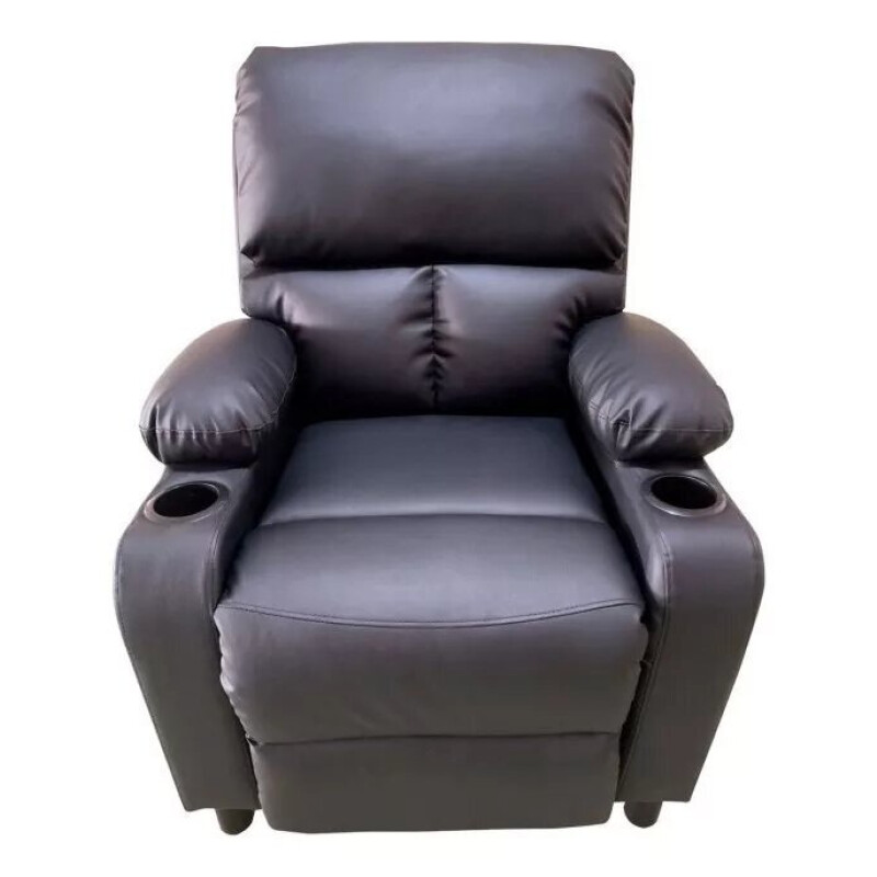 Poltrona RECLINABLE Con Posa Vasos color NEGRO Poltrona RECLINABLE Con Posa Vasos color NEGRO
