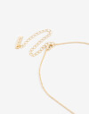 Cadena Corta con Dije Cubic zirconia Collar Con Dije Cubic Zirconia - Dorado