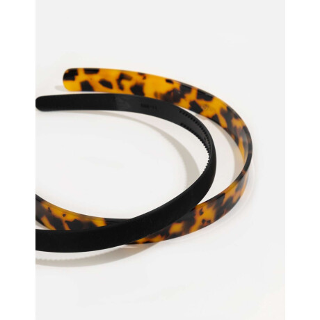 Set De 2 Vinchas De Acrílico Combinacion bicolor