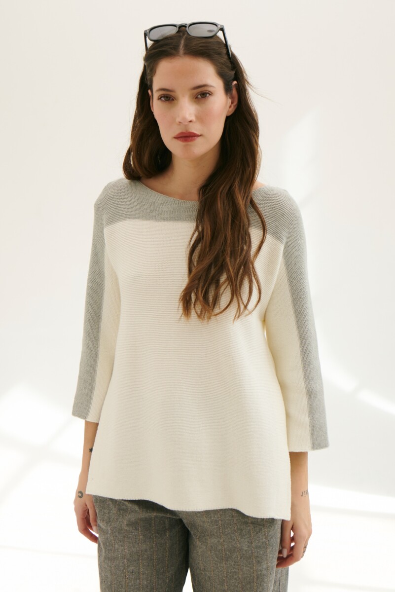 BUZO LINK BITONO - GRIS 